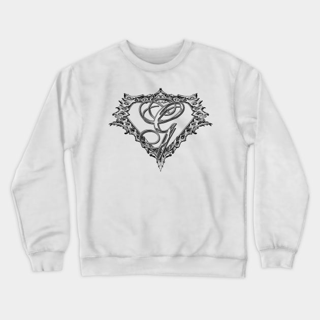 Super Sleek Style G Symbol Crewneck Sweatshirt by Adatude